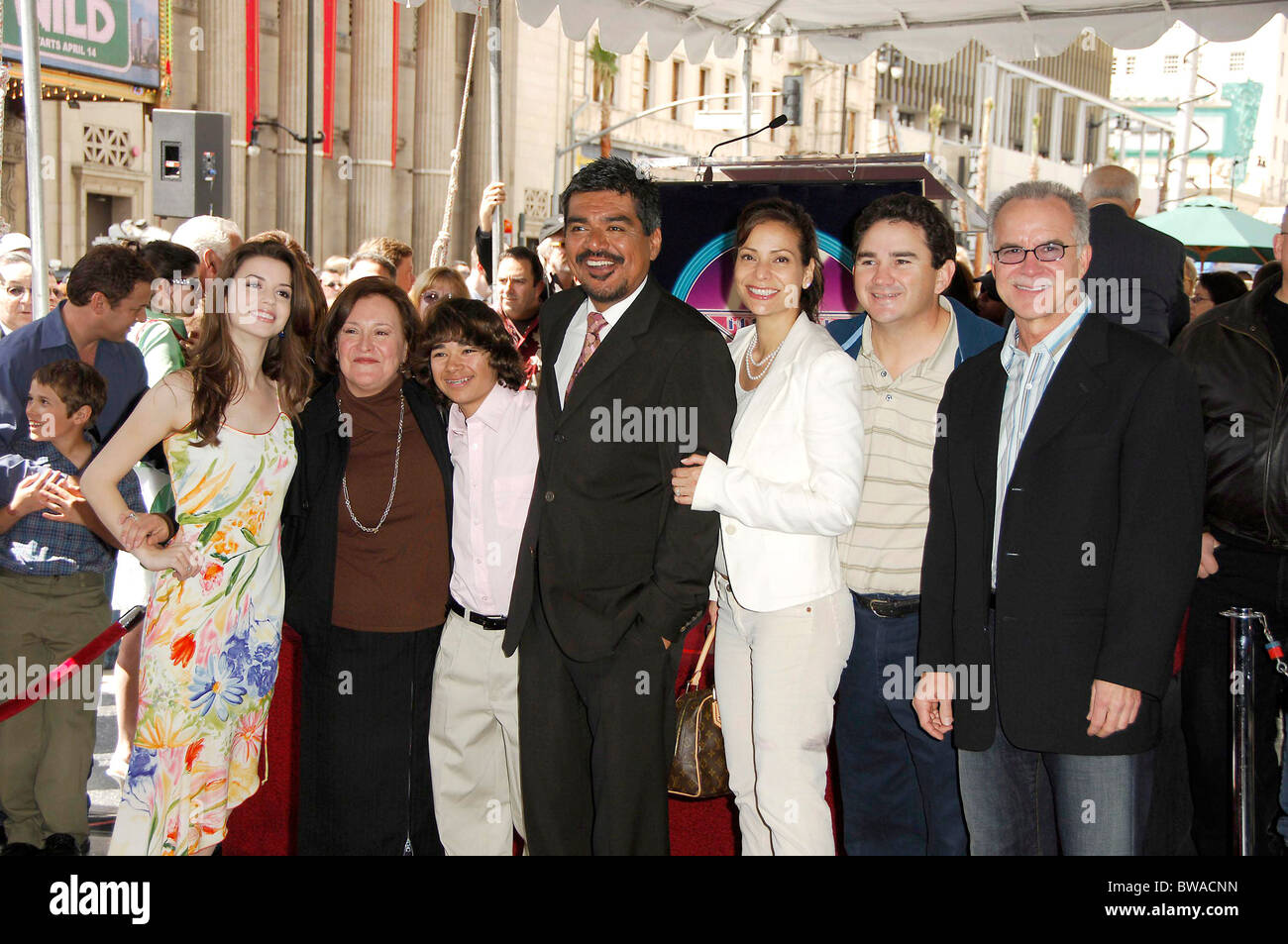 Star on the Hollywood Walk of Fame for George Lopez Stock Photo