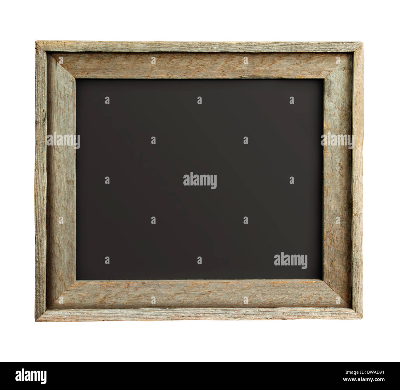 Old wooden frame isolated on white background with path Stock Photo - Alamy