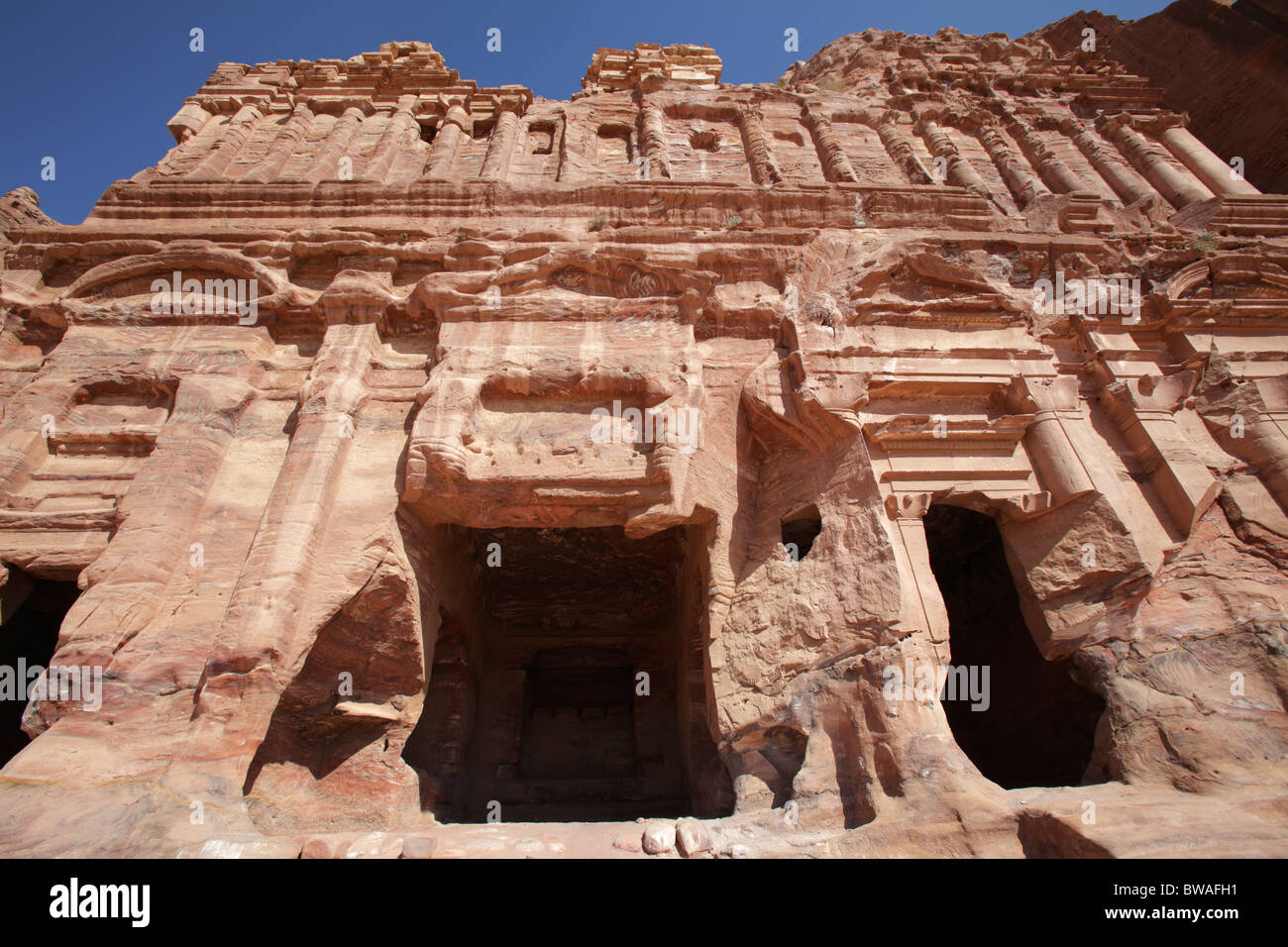 Corinthian tomb, one of the royal tombs, Petra, Jordan Stock Photo - Alamy