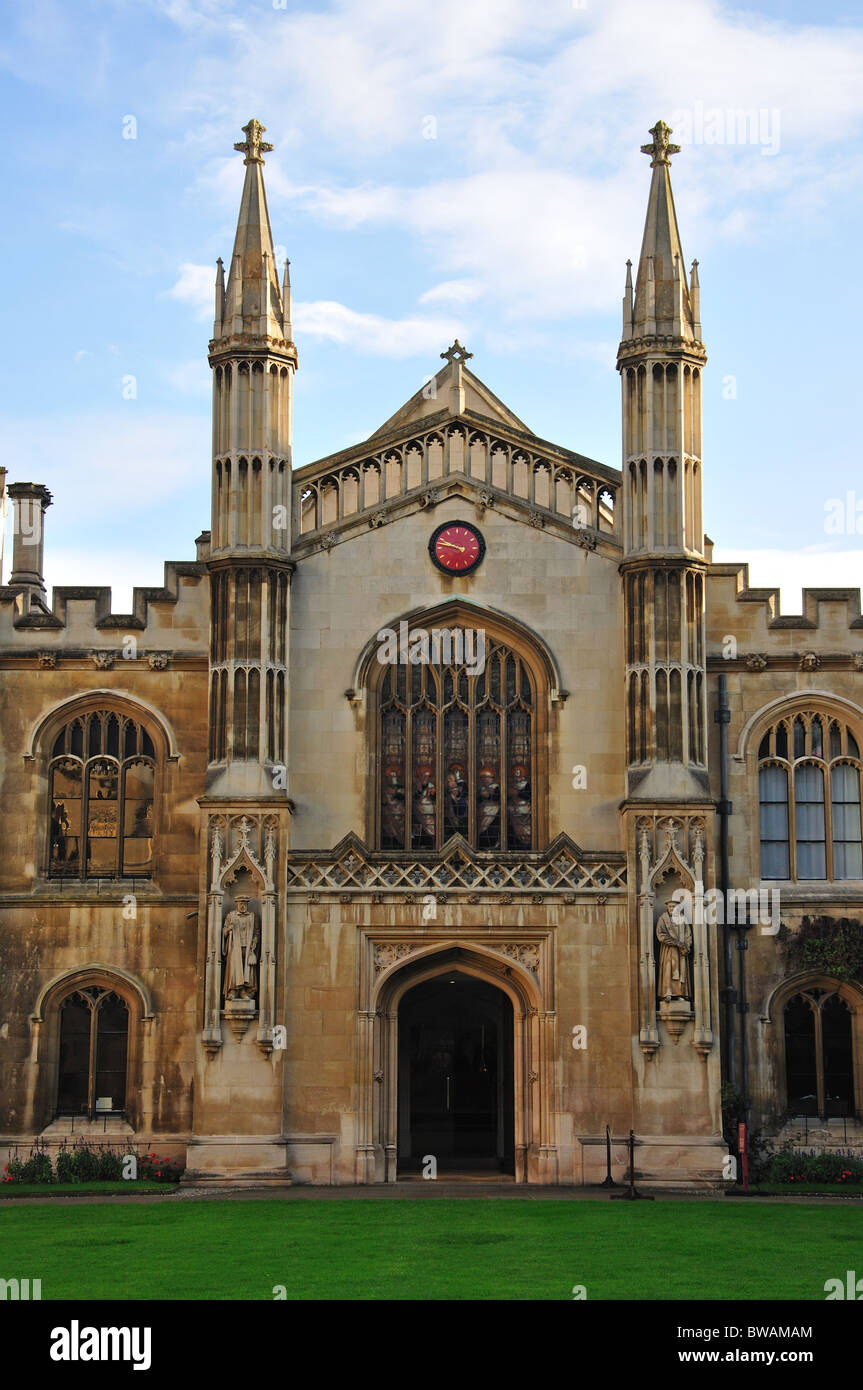 Corpus Christi College quadrangle, Cambridge, Cambridgeshire, England, United Kingdom Stock Photo