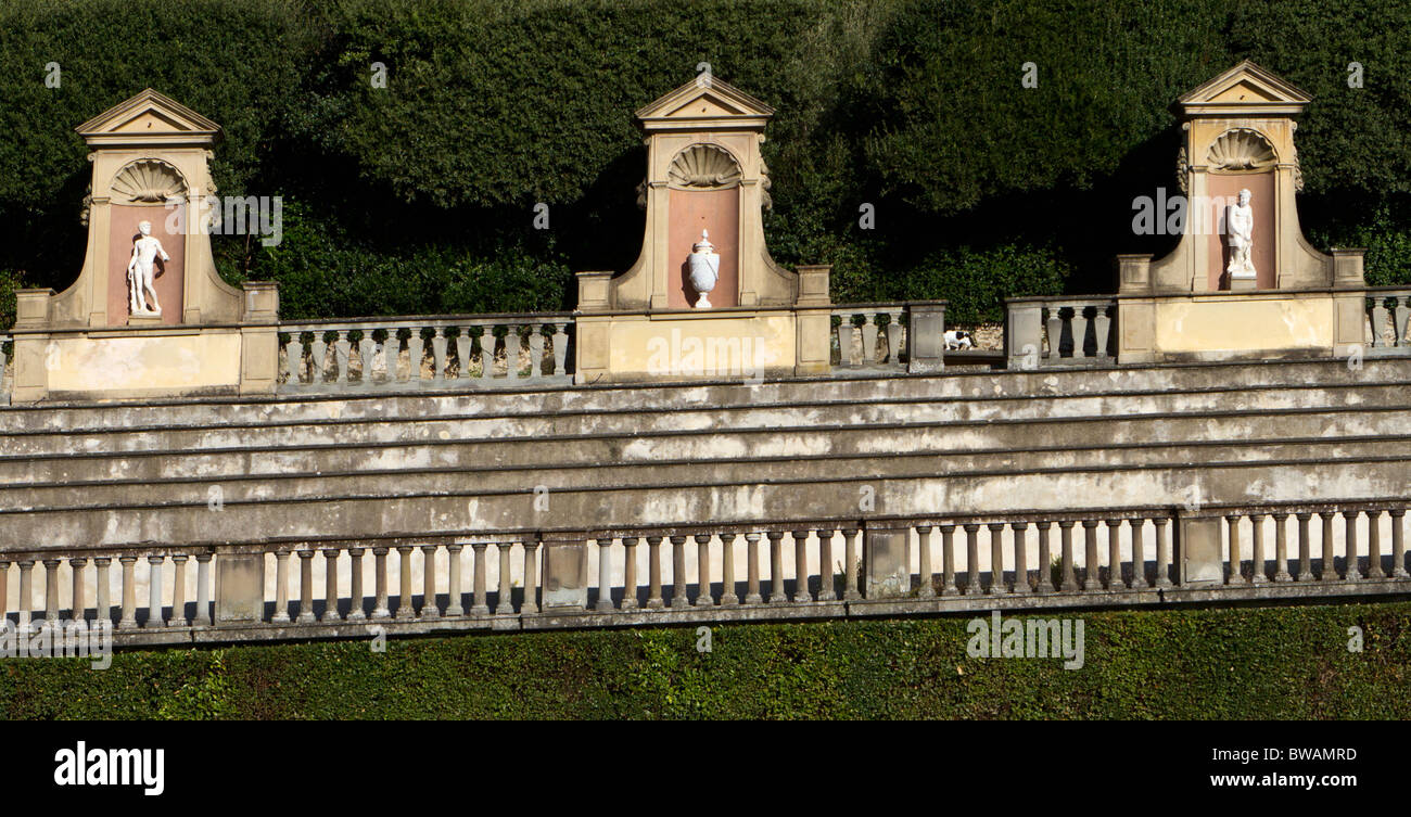 Statues at the Boboli Gardens, Florence Stock Photo