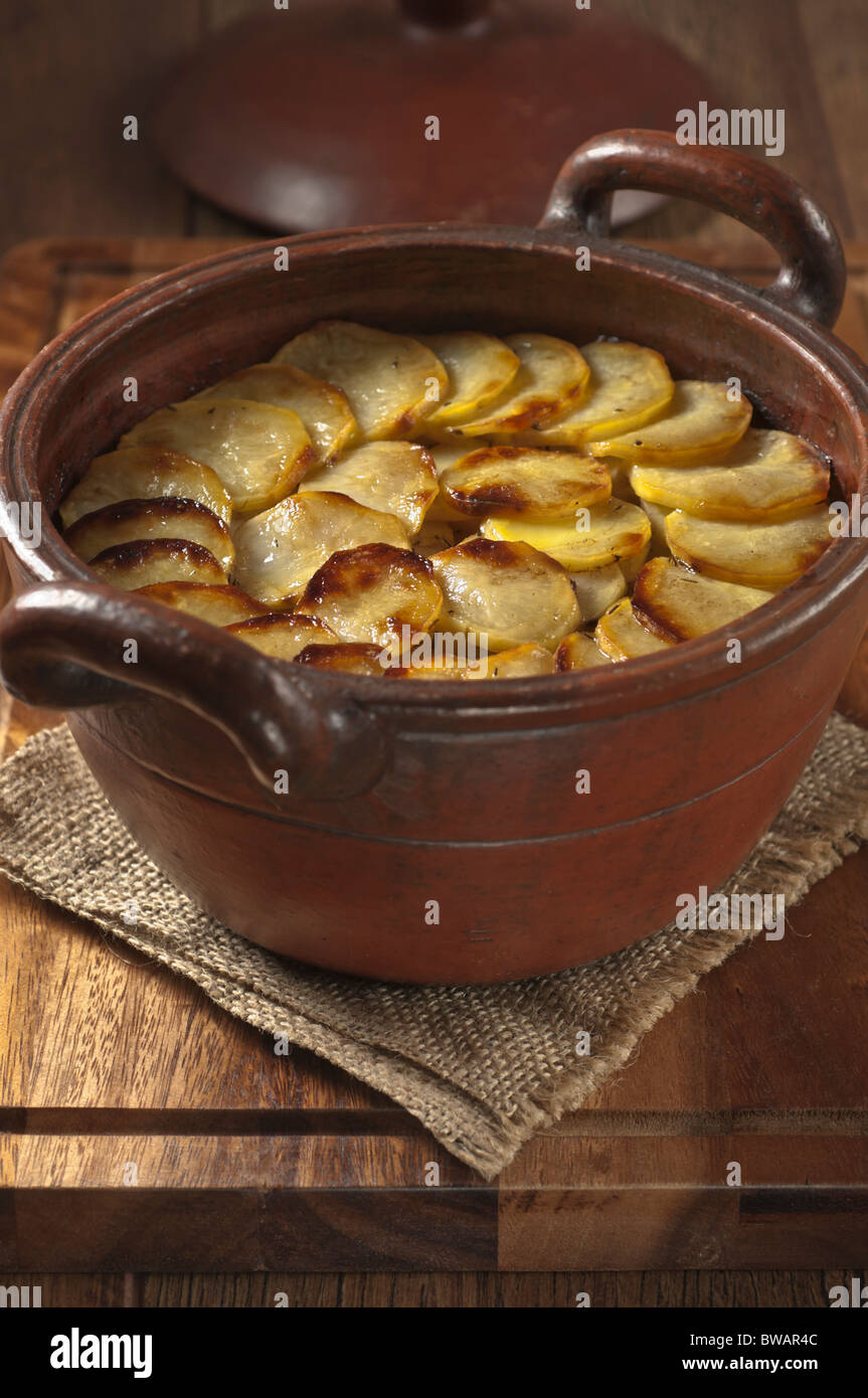 Lancashire hotpot Traditional food UK Stock Photo