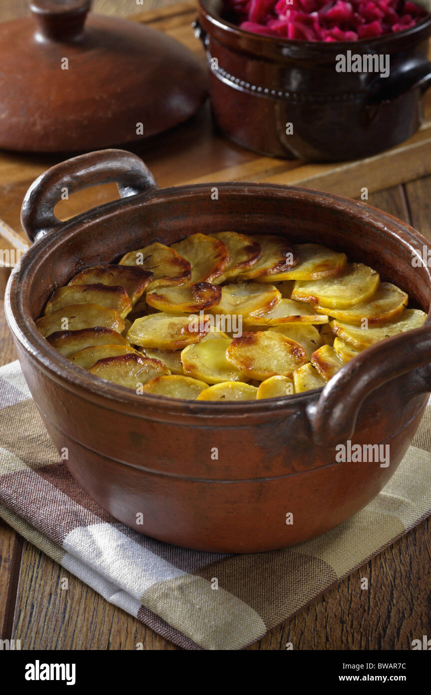 Lancashire hotpot Traditional food UK Stock Photo