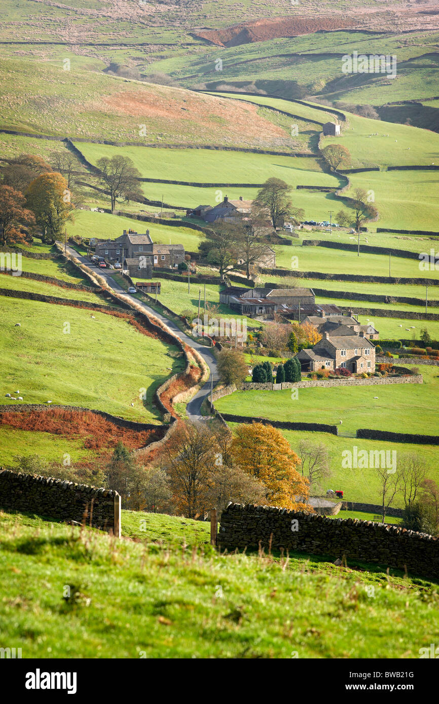 The village of Skyreholme in the Yorkshire Dales, autumn Stock Photo