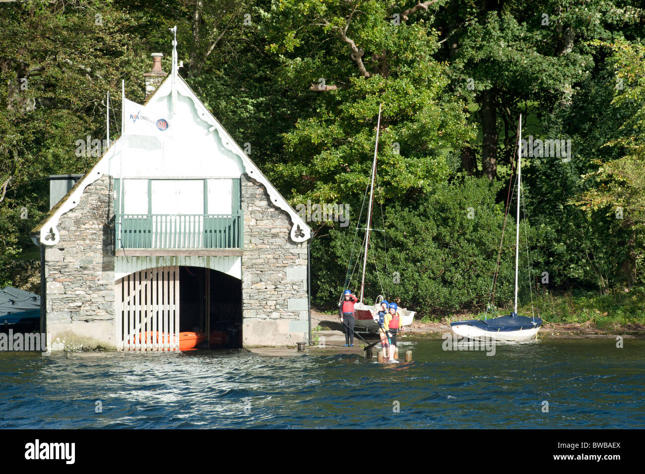 boathouse on Windermere Stock Photo Alamy