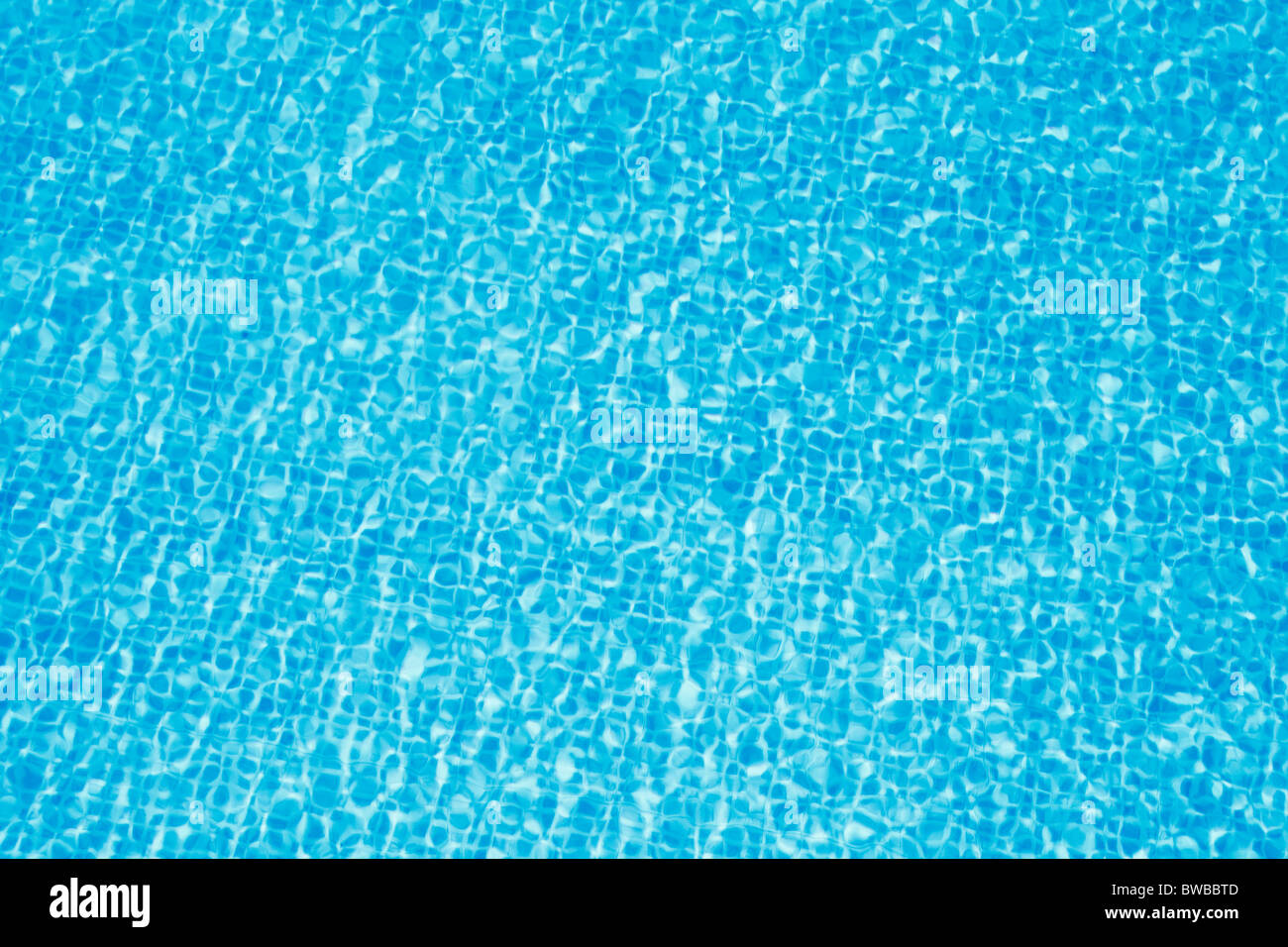Clean blue water in pool Stock Photo