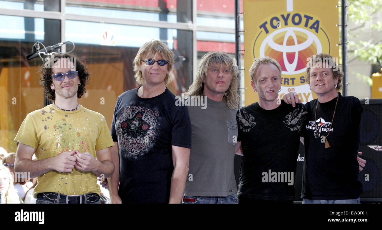 NBC Today Show Concert Series with DEF LEPPARD Stock Photo