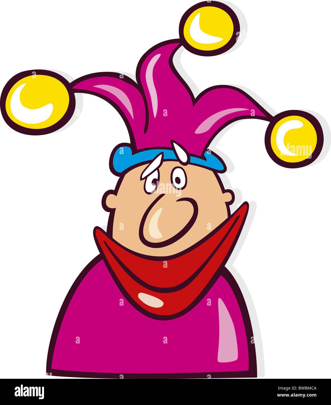 Cartoon jester hi-res stock photography and images - Alamy, image size:1135x1390