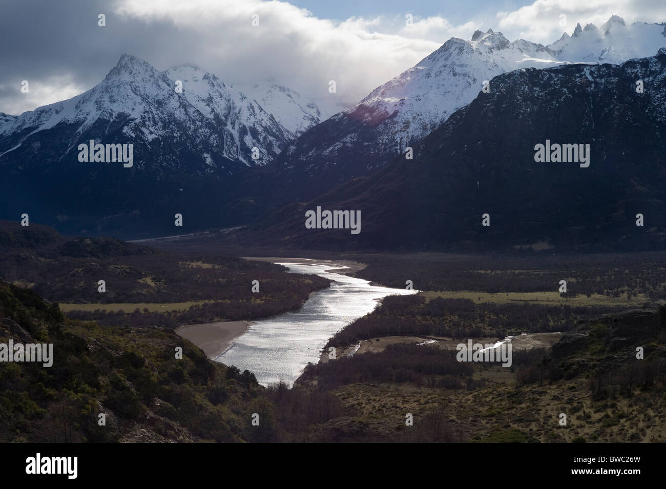 Rio Ibanez, Andes of Patagonia, Aisen, Zone XI, Chile Stock Photo