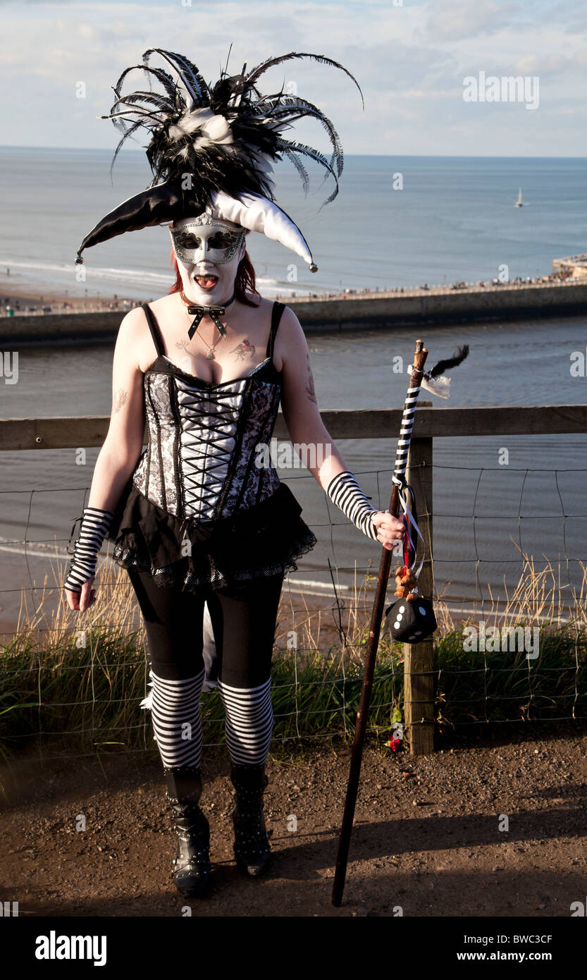Goth festival, Whitby, North Yorkshire. Stock Photo