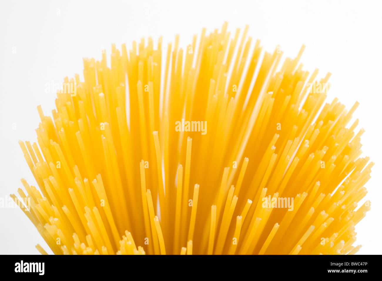 Food, Uncooked, Pasta, Strings of durum wheat spaghetti seen from above