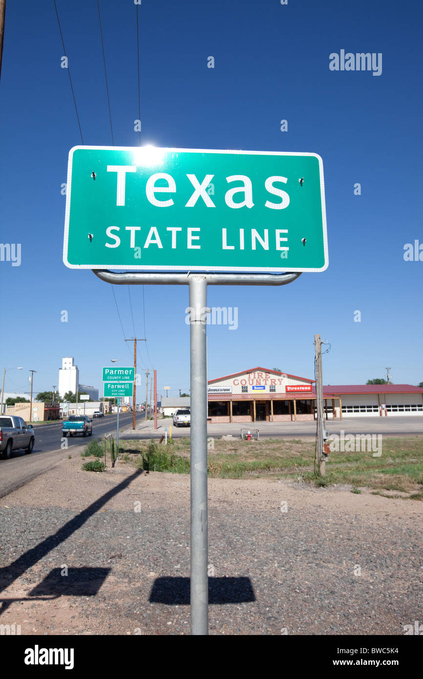 Texico new mexico sign hires stock photography and images Alamy