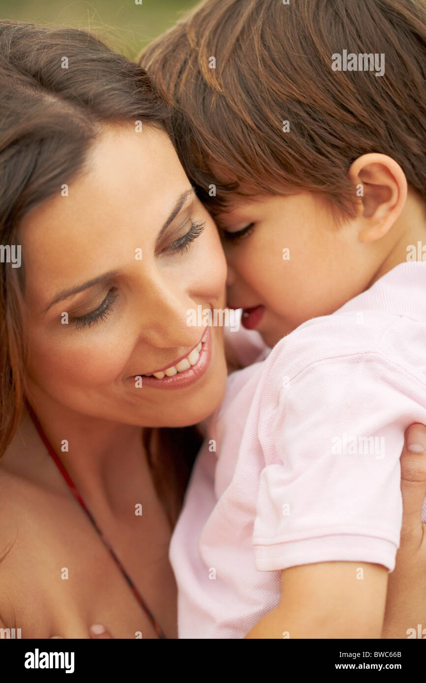 Emotional Hug Between Mother And Son Stock Photo 32845075 Alamy