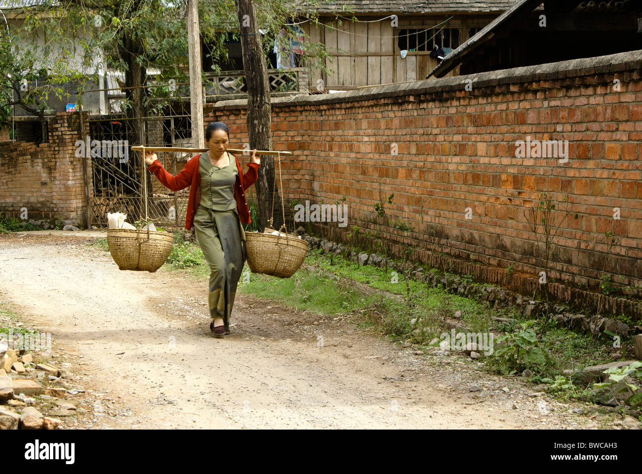 Walking into village hi-res stock photography and images - Alamy