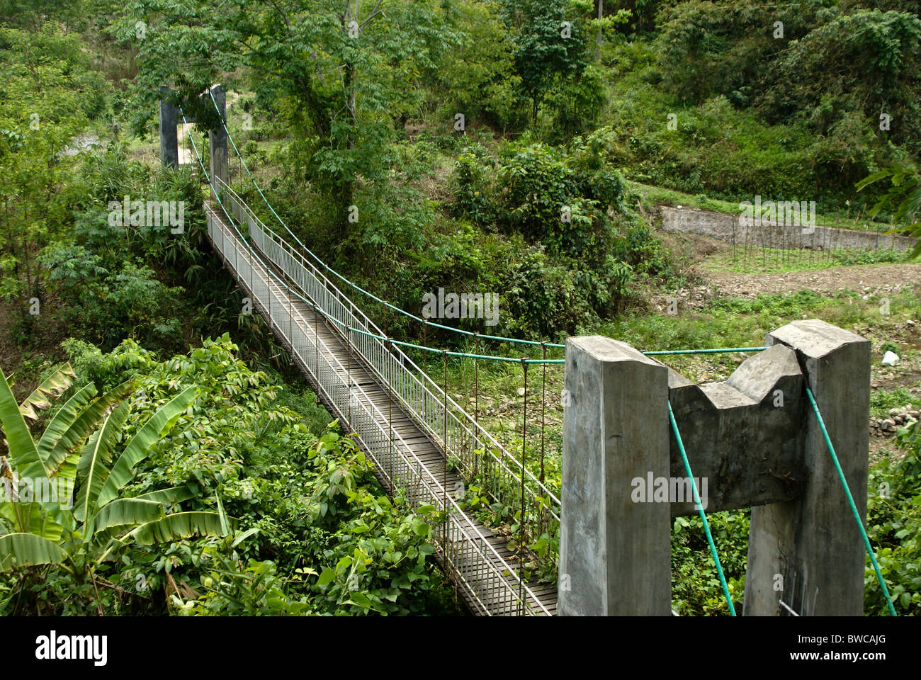 Suspension bridge, Xishuangbanna, Yunnan, China Stock Photo Alamy