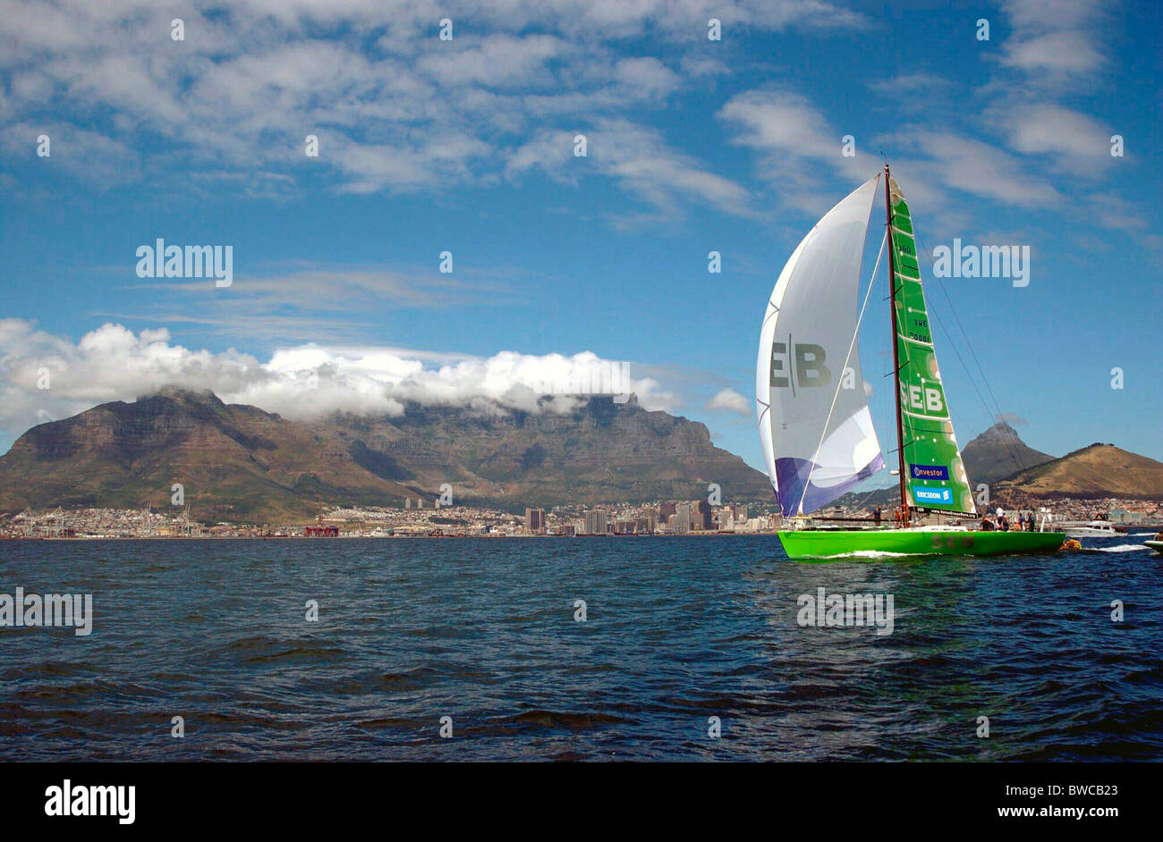 SEB off Cape Town South Africa finishes sixth on leg 1 of the Volvo ...