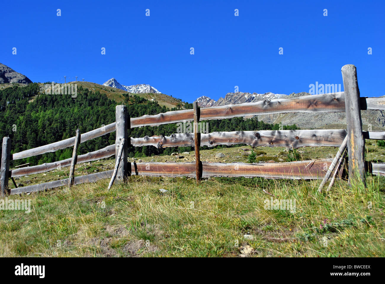 Pale wooden fence hi-res stock photography and images - Alamy