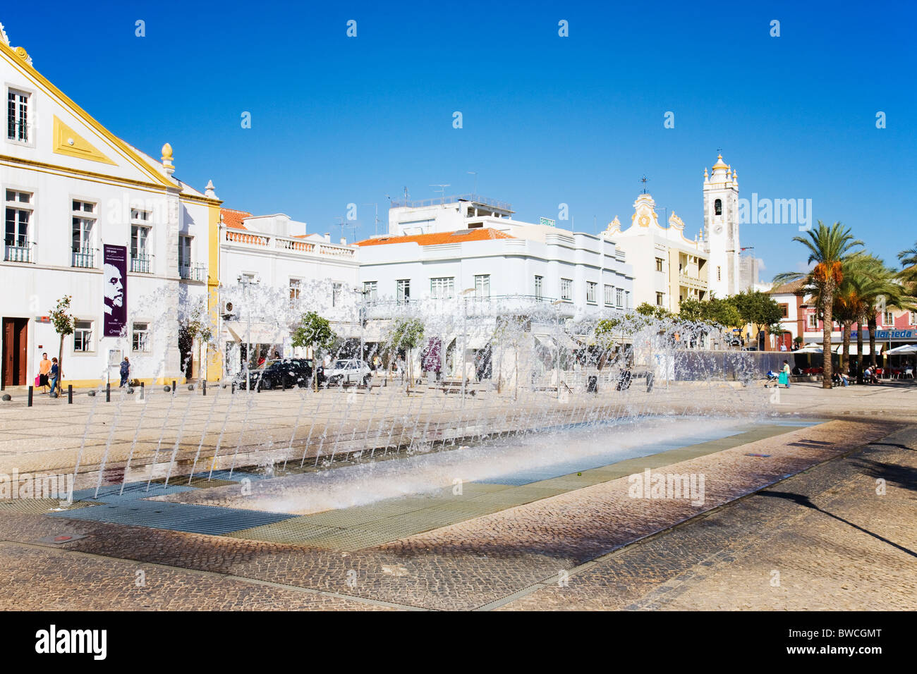 'Praca da Republica', Portimao, Algarve, Portugal. Stock Photo