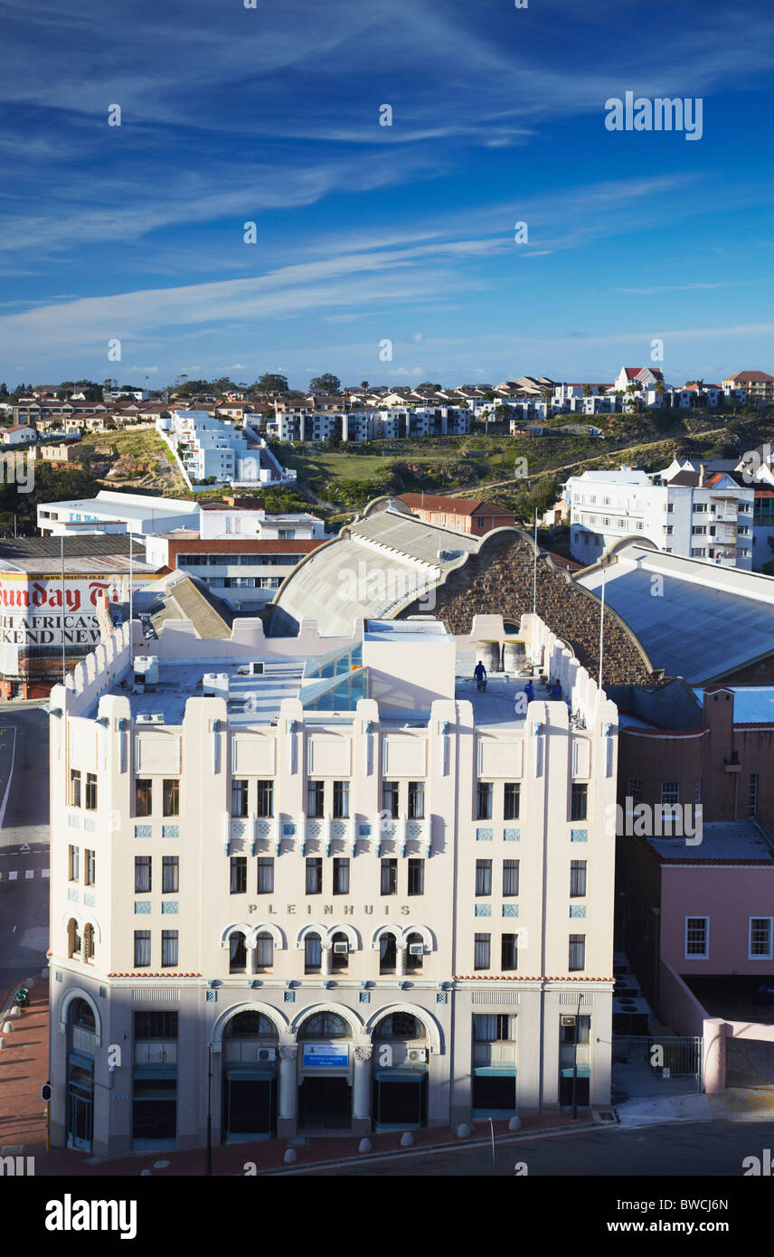 View of Pleinhuis and downtown Port Elizabeth, Eastern Cape, South Africa Stock Photo