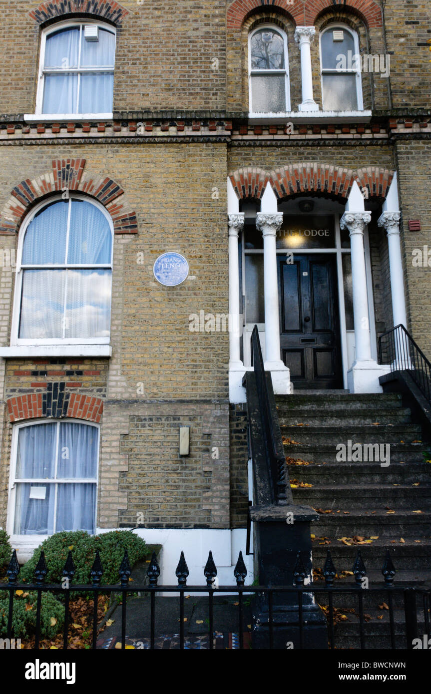 A house in south London once lived in by Dan Leno the music hall entertainer. Stock Photo