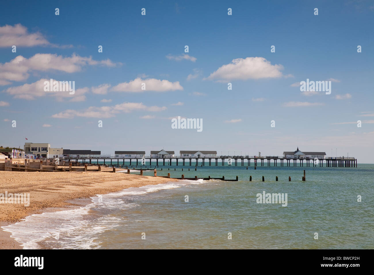 Coastal scenes of the popular Southwold Suffolk seaside town Stock