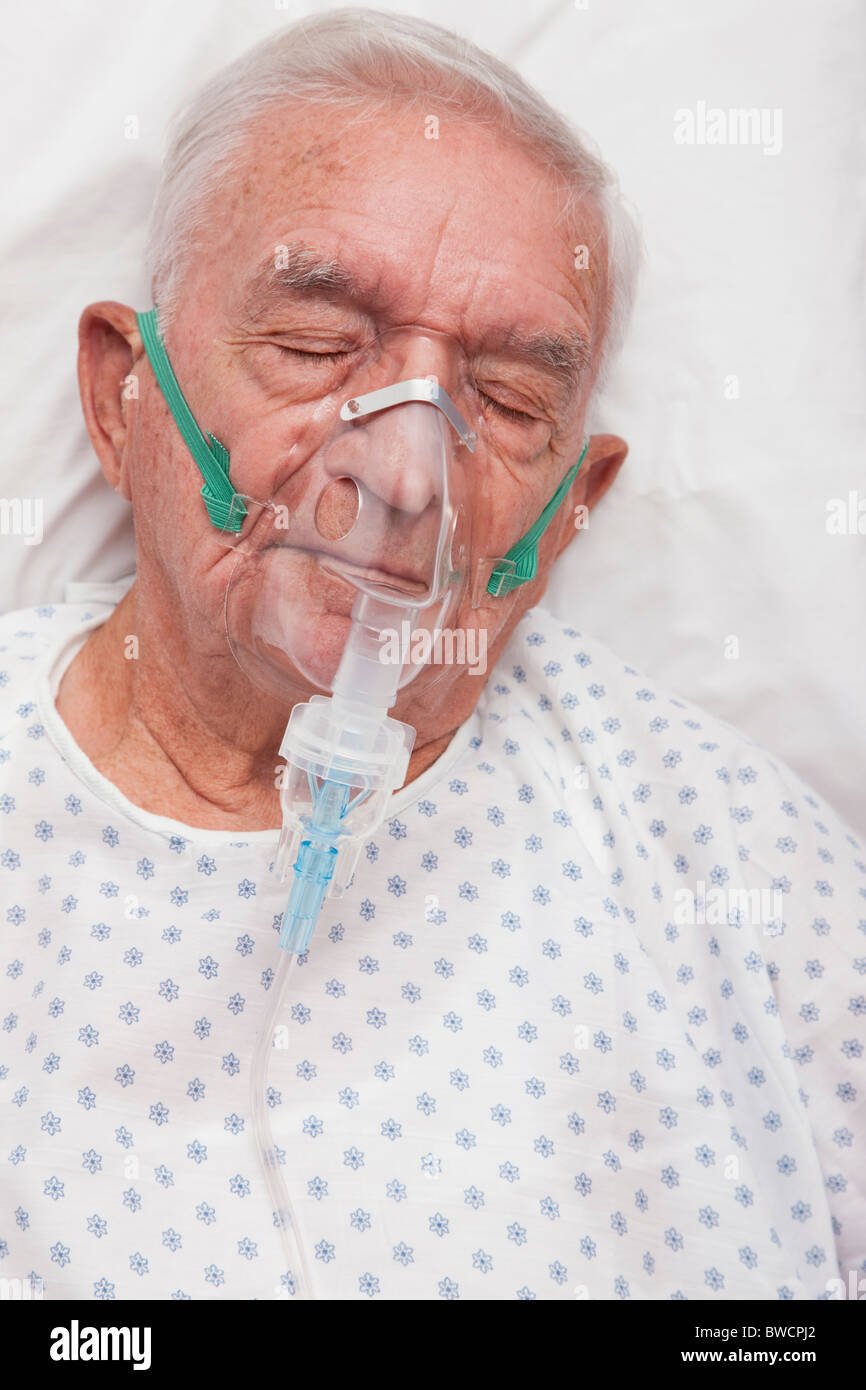 person with oxygen mask