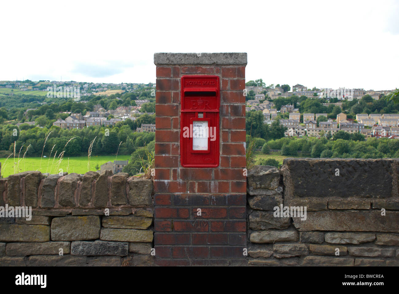Rural letter box in Huddersfield Stock Photo Alamy