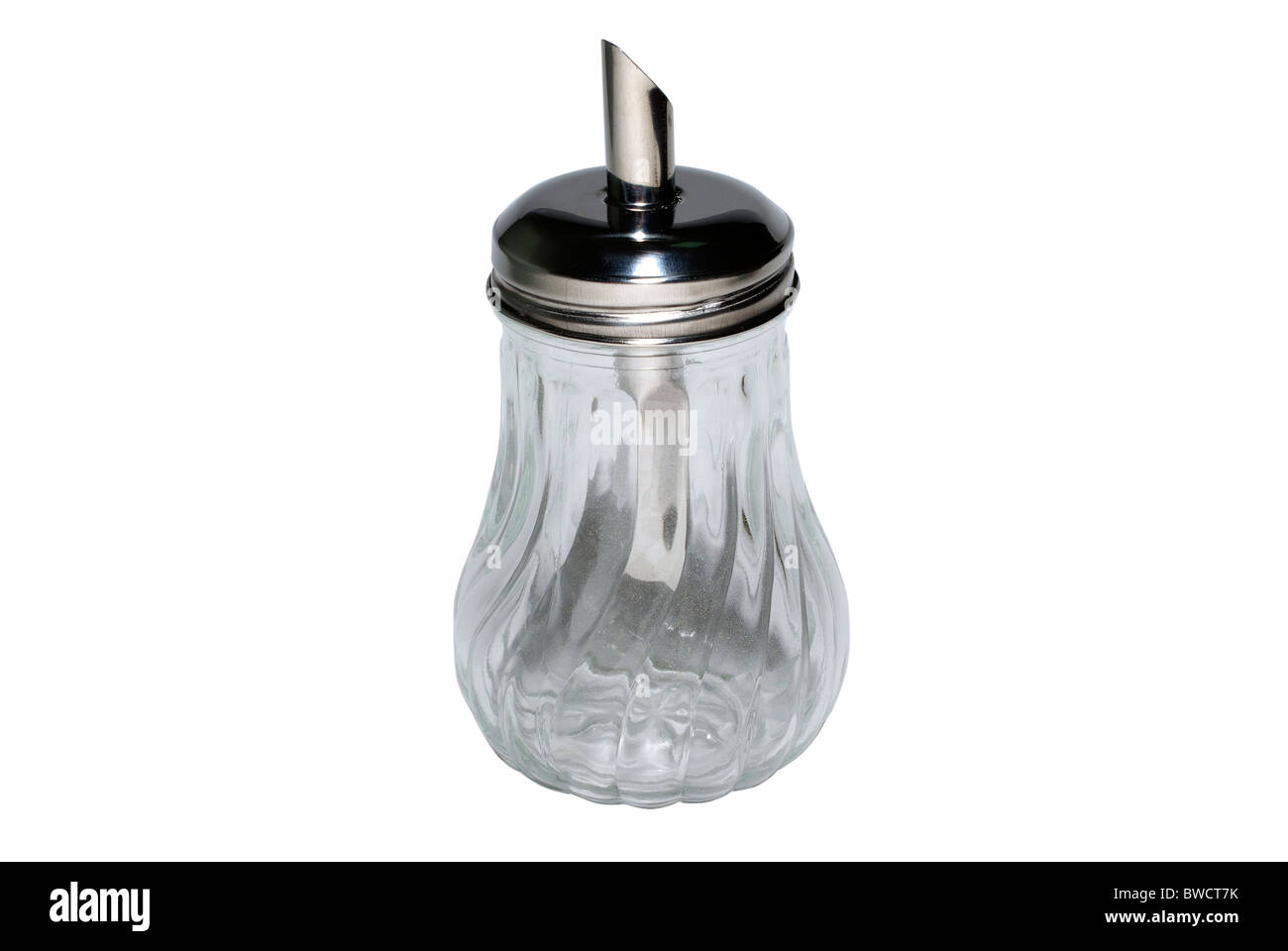 Empty salt cellar isolated on white background Stock Photo - Alamy