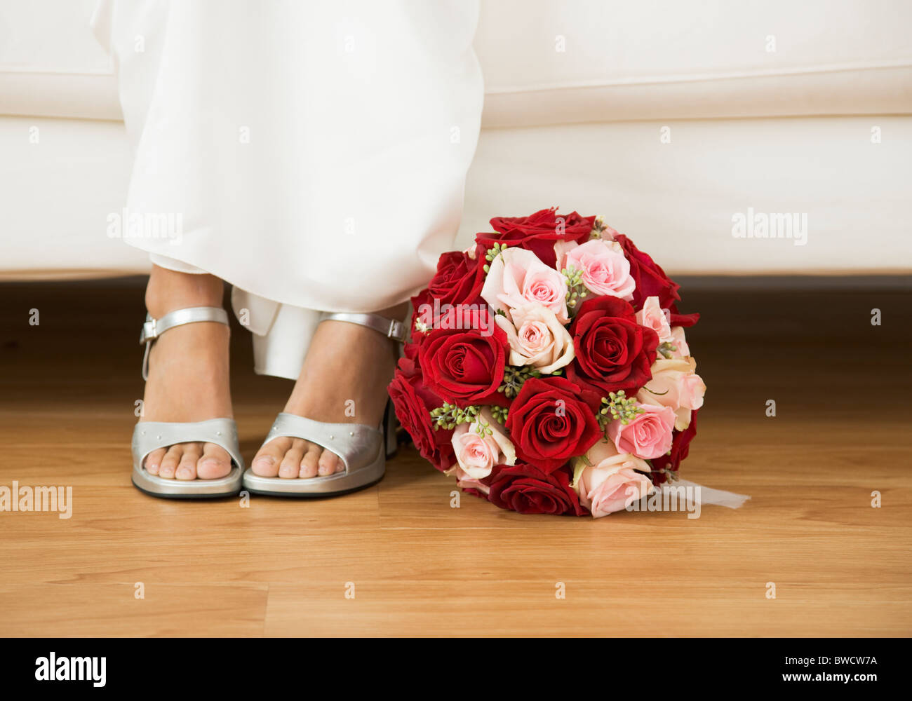 Bride sitting on couch hi-res stock photography and images - Alamy