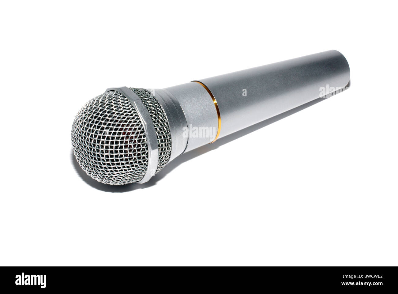 Audio microphone isolated on white background Stock Photo Alamy