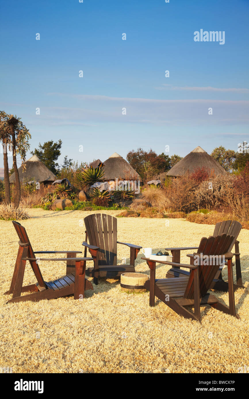 garden chairs south africa on Garden Chairs And Guest Rooms At Inkosana Lodge Stock Photo Alamy