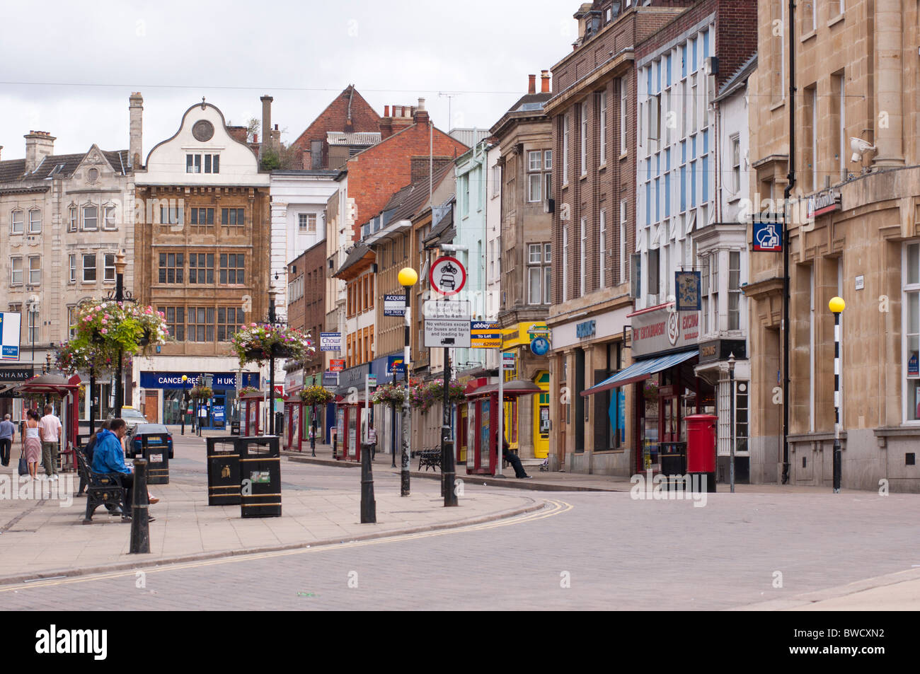 Northampton town centre. UK Stock Photo