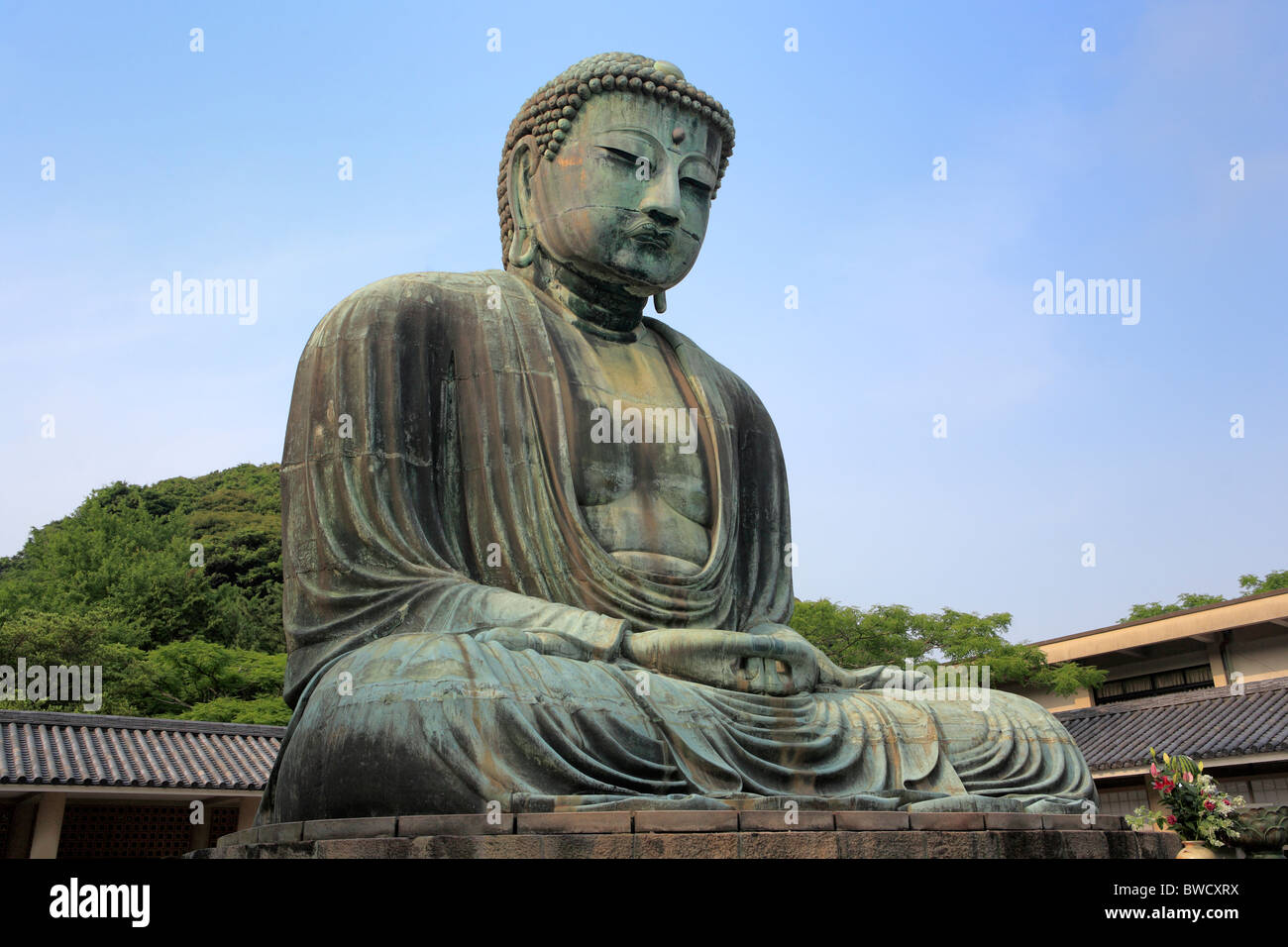 Daibutsu (Great Buddha) (1252), Kamakura, near Tokyo, Japan Stock Photo