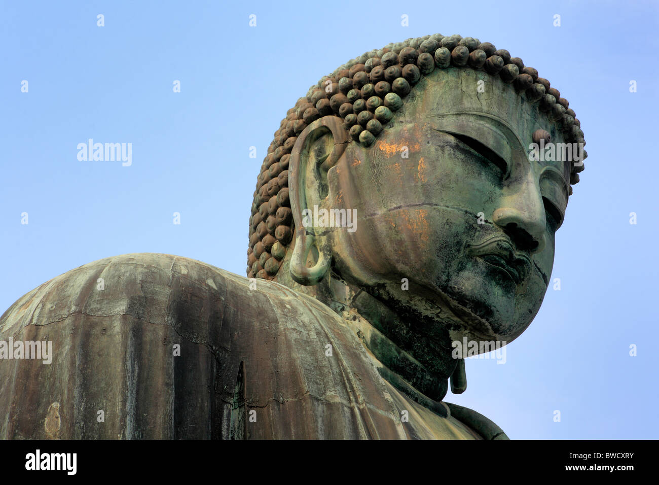 Daibutsu (Great Buddha) (1252), Kamakura, near Tokyo, Japan Stock Photo