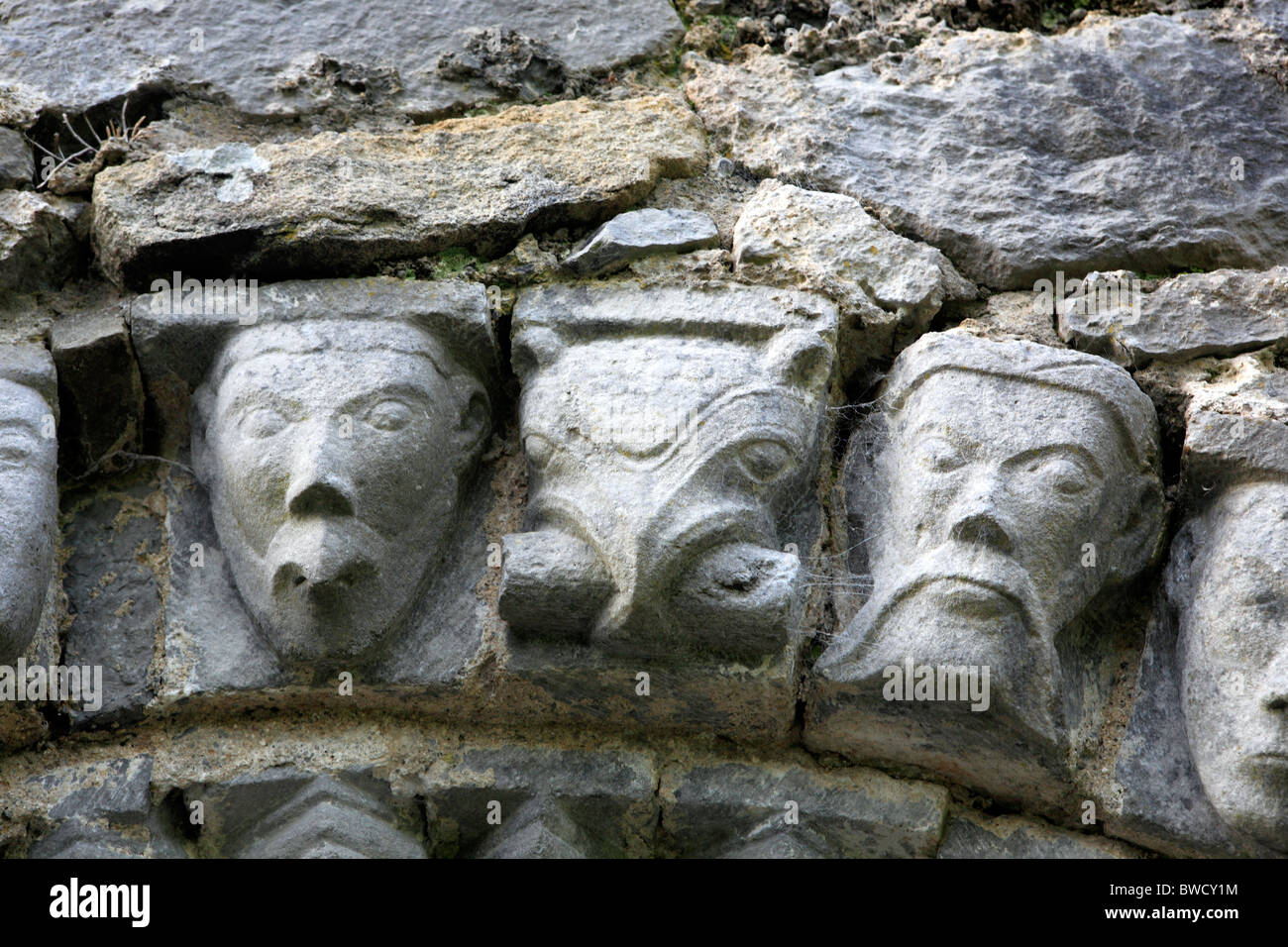 Doorway of the church (12 century), The Burren, Dysert O'Dea, Clare county, Ireland Stock Photo