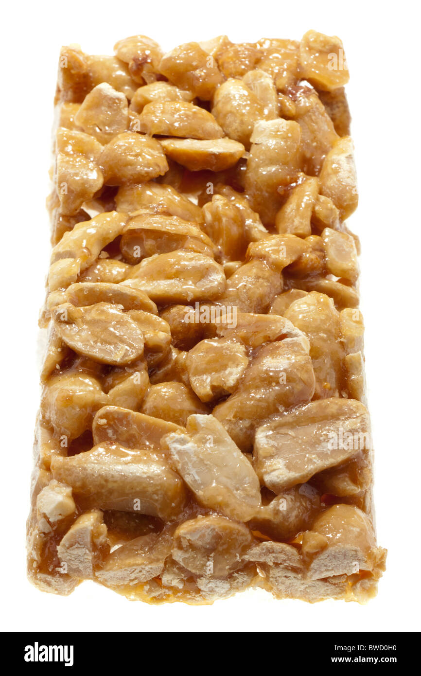 Peanut bar with a sugar glucose toffee Stock Photo Alamy
