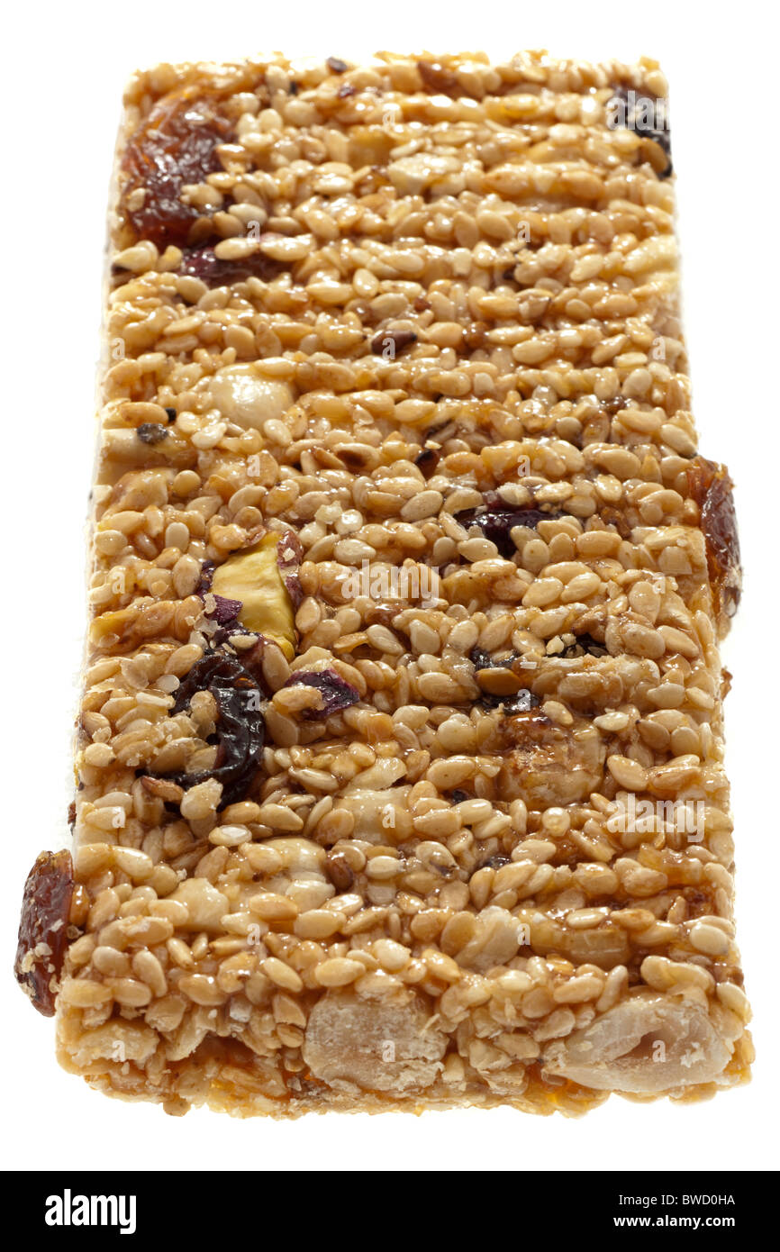 Mixed nut bar with a sugar glucose toffee Stock Photo Alamy