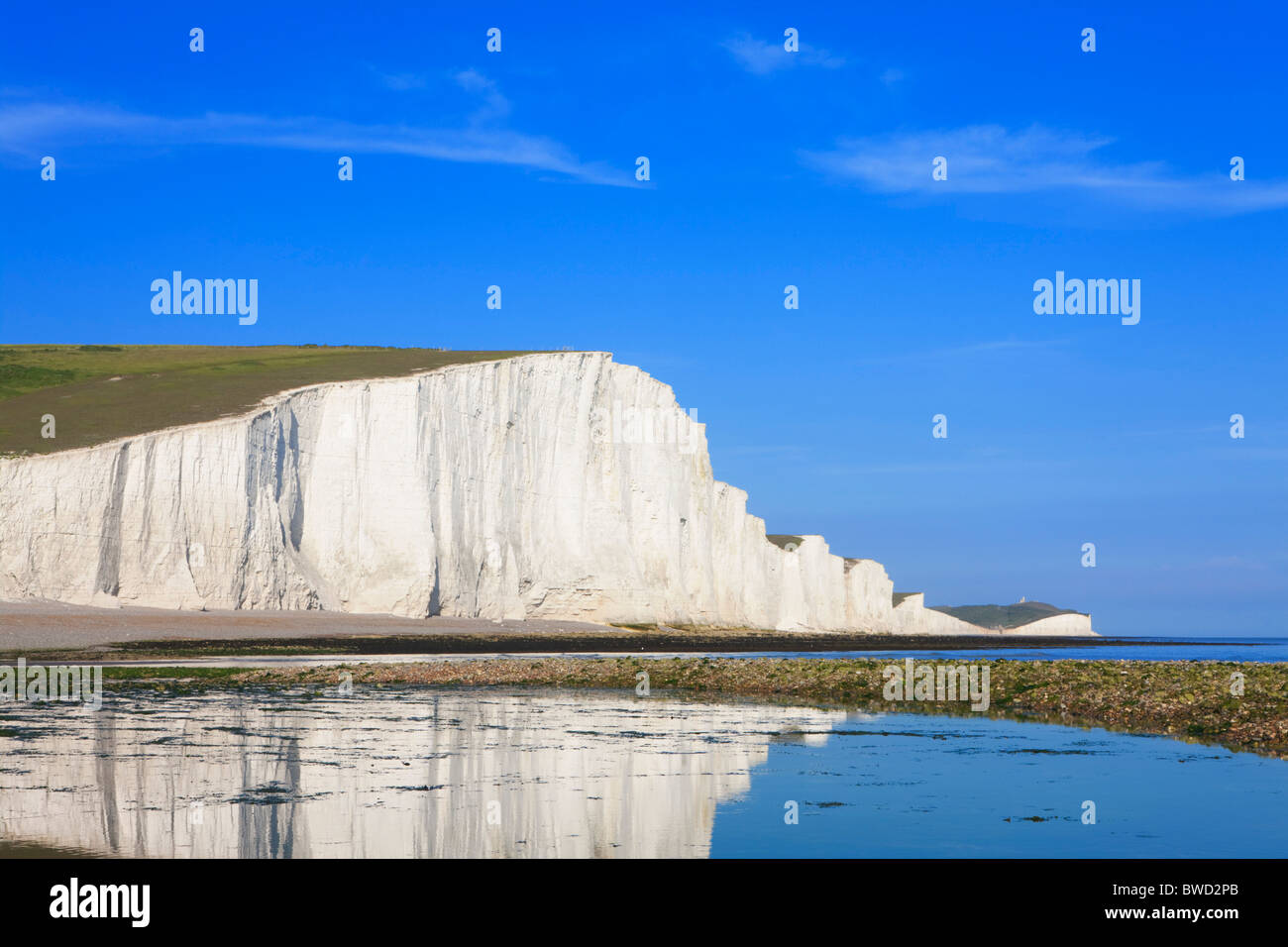 Seven Sisters; East Sussex; England, Great Britain Stock Photo