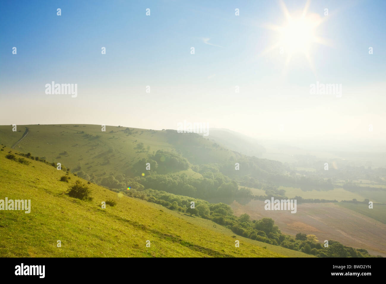 South Downs; West Sussex; England, Great Britain Stock Photo
