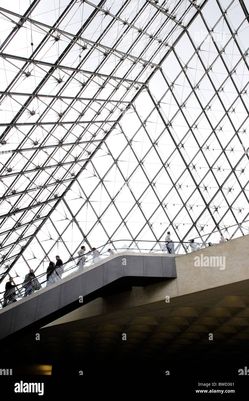 Louvre museum glass pyramid hi-res stock photography and images - Alamy