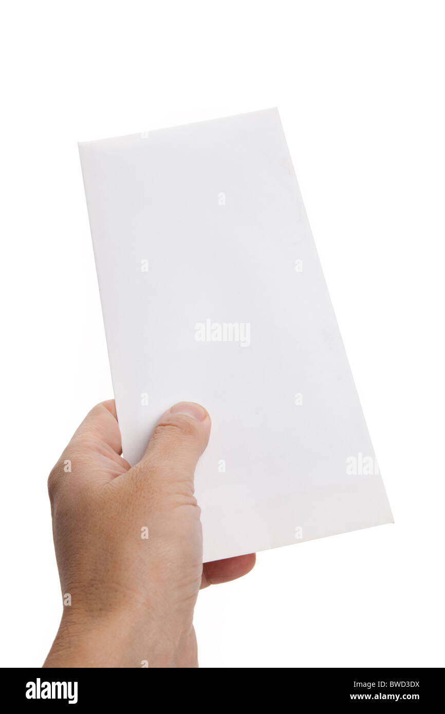 White Envelope with white background Stock Photo - Alamy