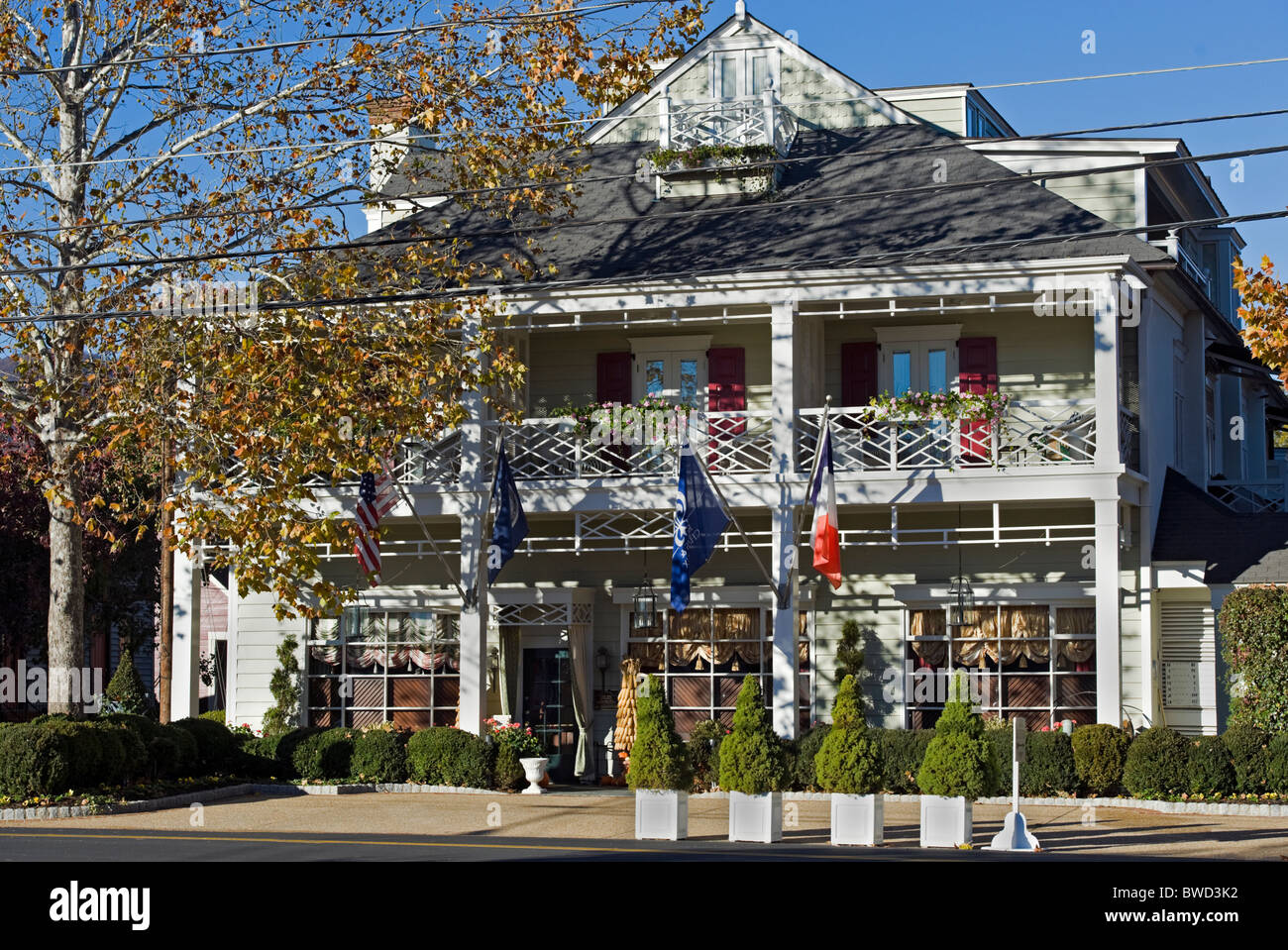 Front view of The Inn at Little Washington, Washington, Virginia Stock