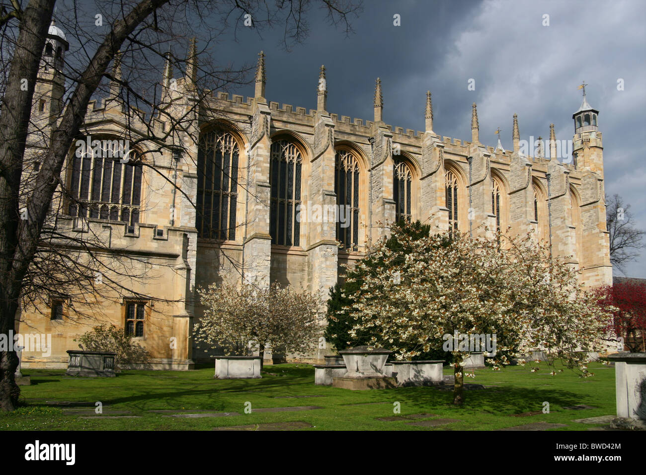 View of Eton College Chapel, Windsor, England Stock Photo