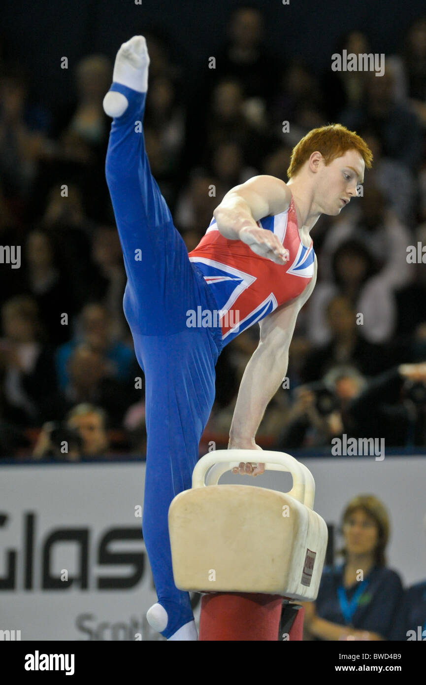 21.11.2010 Gymnastics Grand Prix from Glasgow.Daniel Purvis of GB Stock Photo