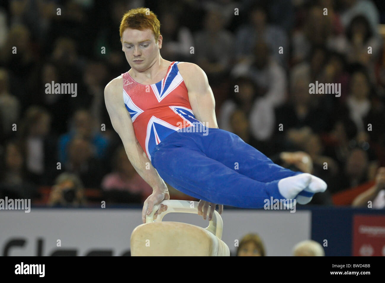 21.11.2010 Gymnastics Grand Prix from Glasgow.Daniel Purvis of GB Stock Photo