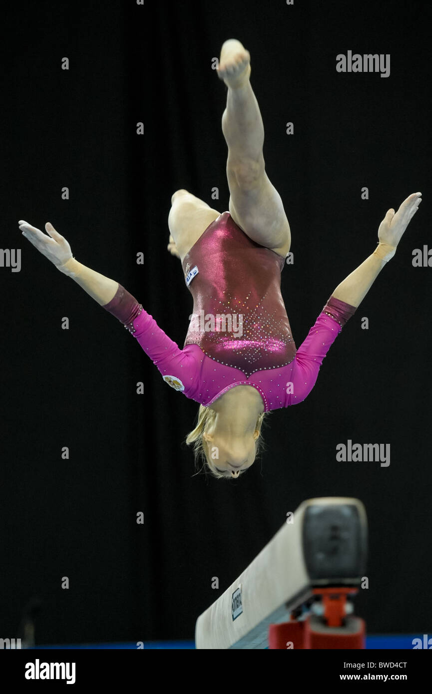 21.11.2010 Gymnastics Grand Prix from Glasgow Stock Photo