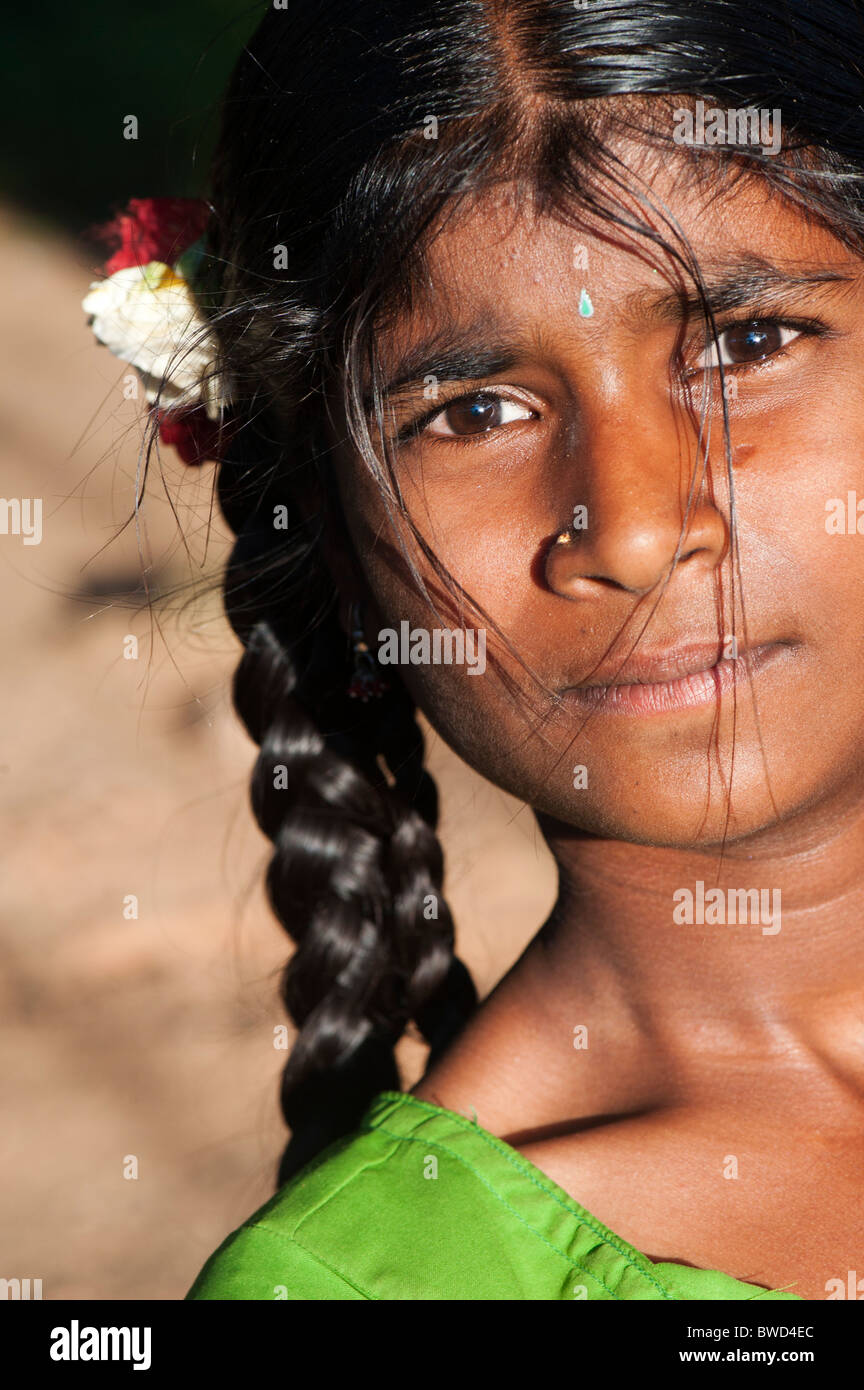 Indian teenage village girl hi-res stock photography and images - Alamy