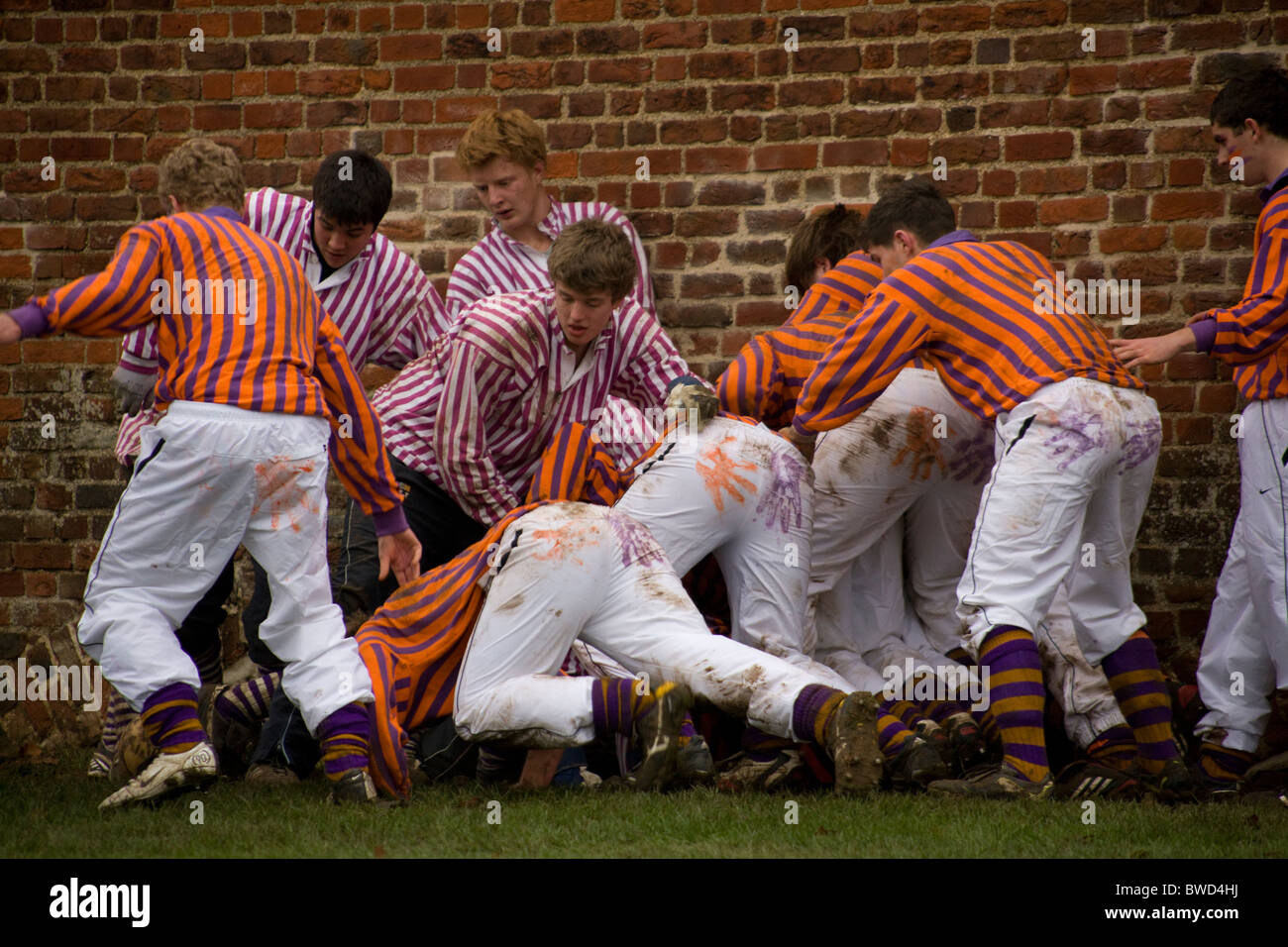 Eton College Wall Game 2010 Stock Photo - Alamy