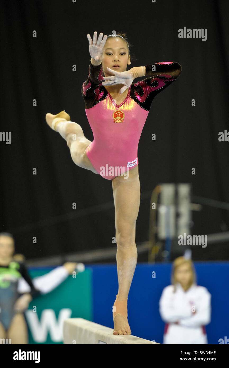 21.11.2010 Gymnastics Grand Prix from Glasgow Stock Photo