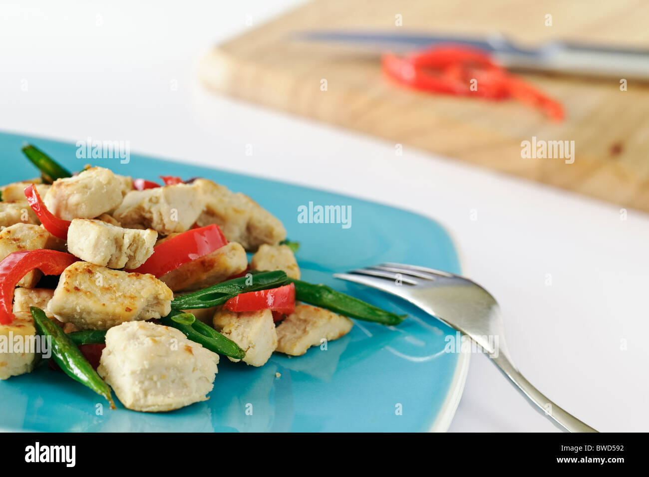 Quorn chicken stir fry hi-res stock photography and images - Alamy